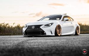 Lexus RC F X Work on Vossen Wheels (LC-105T) 2017 года